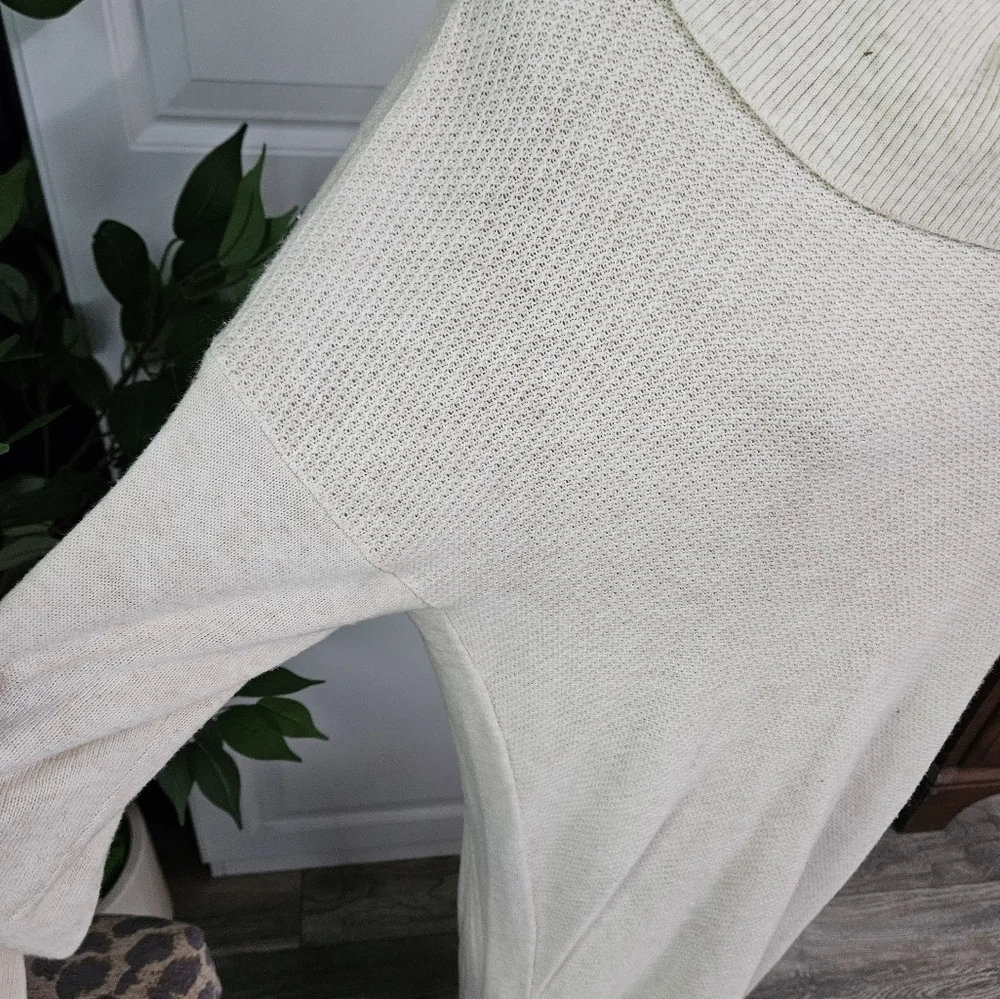 Cozy Cream Cowl Neck Sweater DRESS